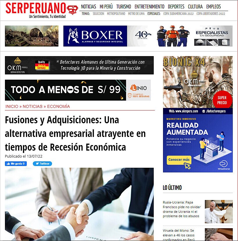 Fusiones y Adquisiciones: Una alternativa empresarial atrayente en tiempos de Recesin Econmica